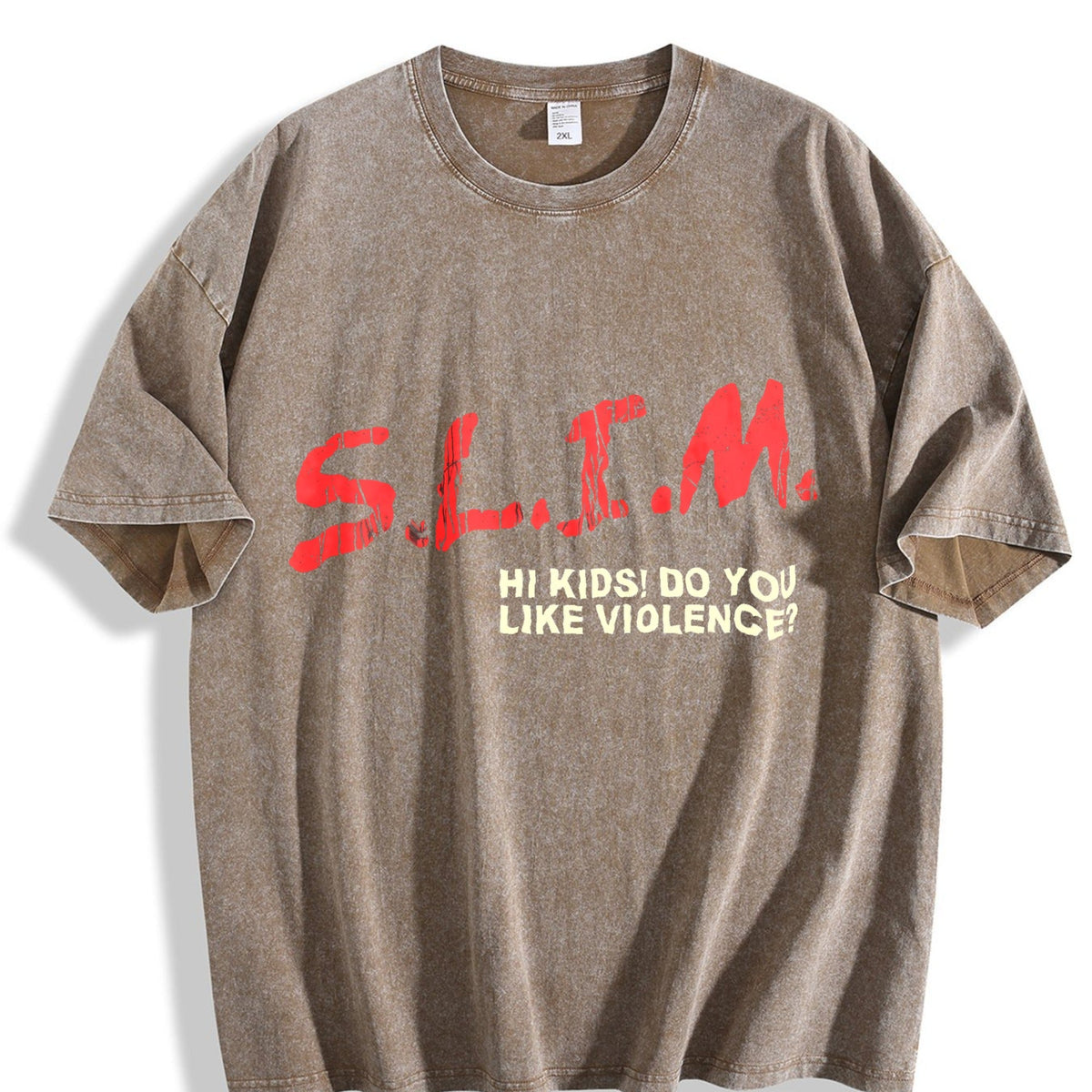 Short-sleeved Vintage Washed T-Shirt product image 3