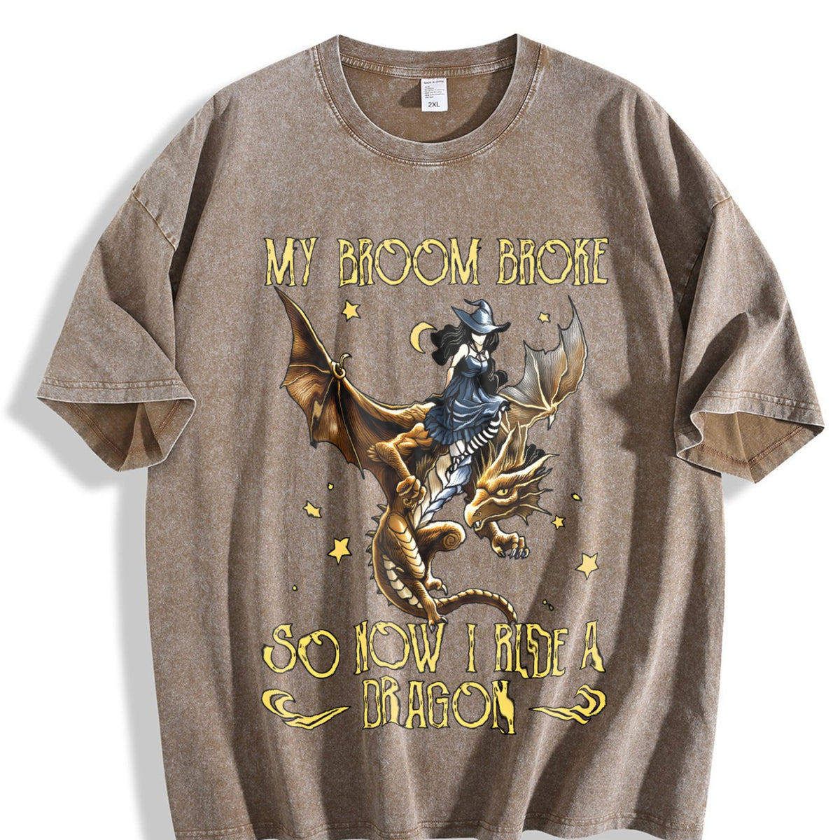 Sister Autumn : Witch Riding A Flying Dragon Letter Vintage product image 3