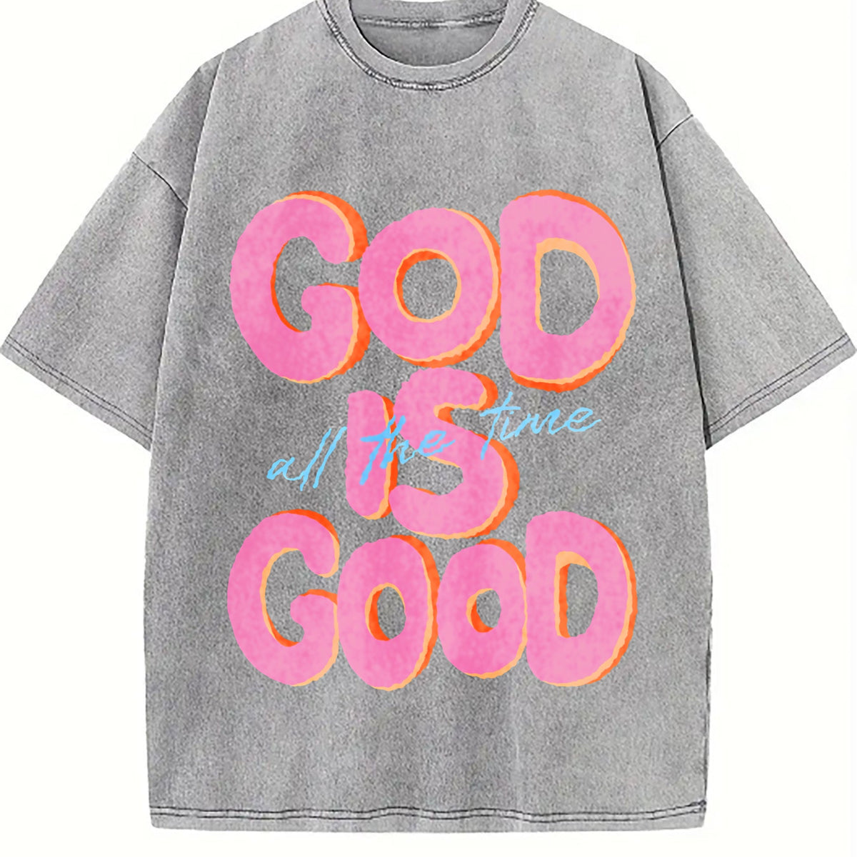 Is Good All The Time Letters Old Is Vintage Washed T-Shirt product image 4