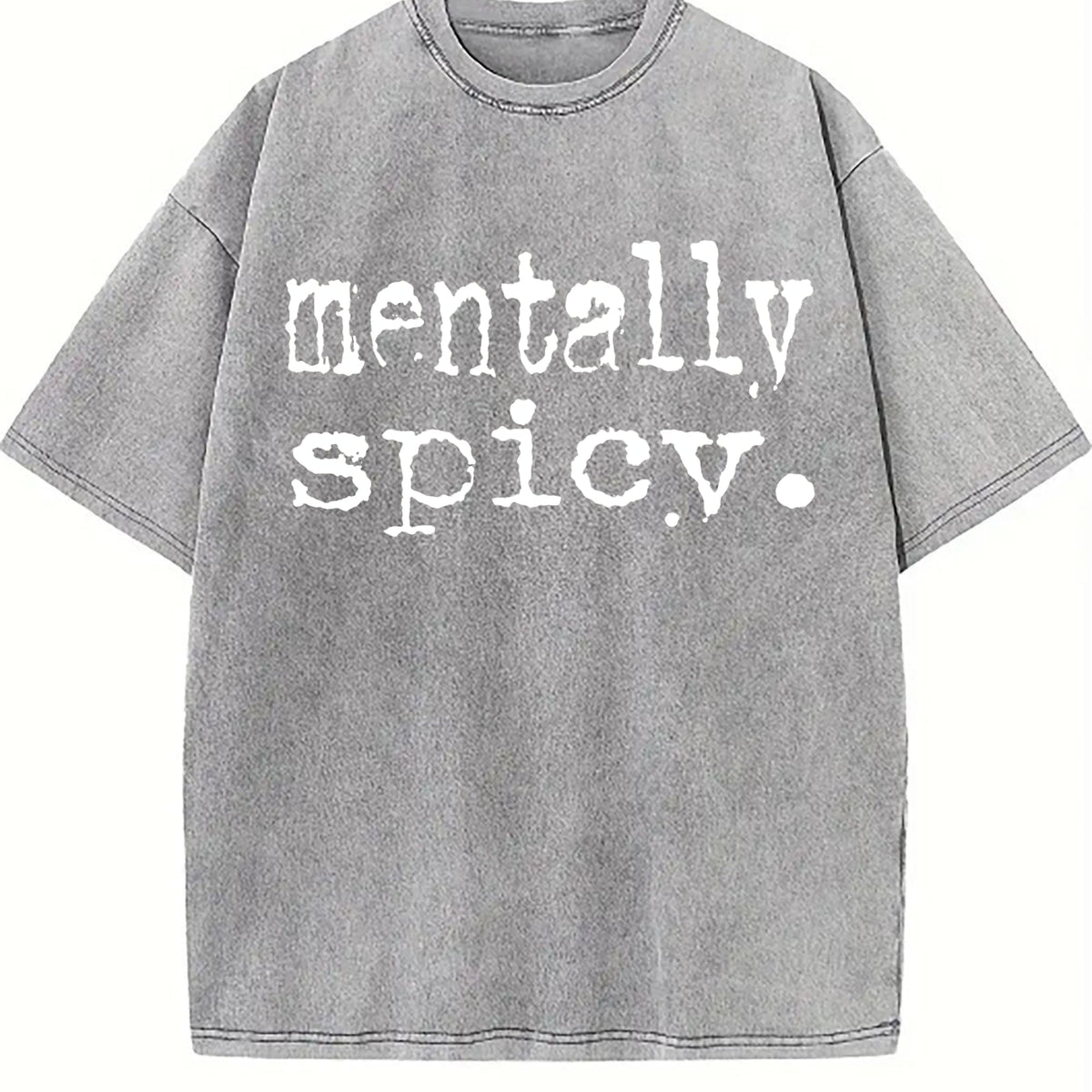 Mentally Spicy Summer Vintage Washed T-Shirt product image 4