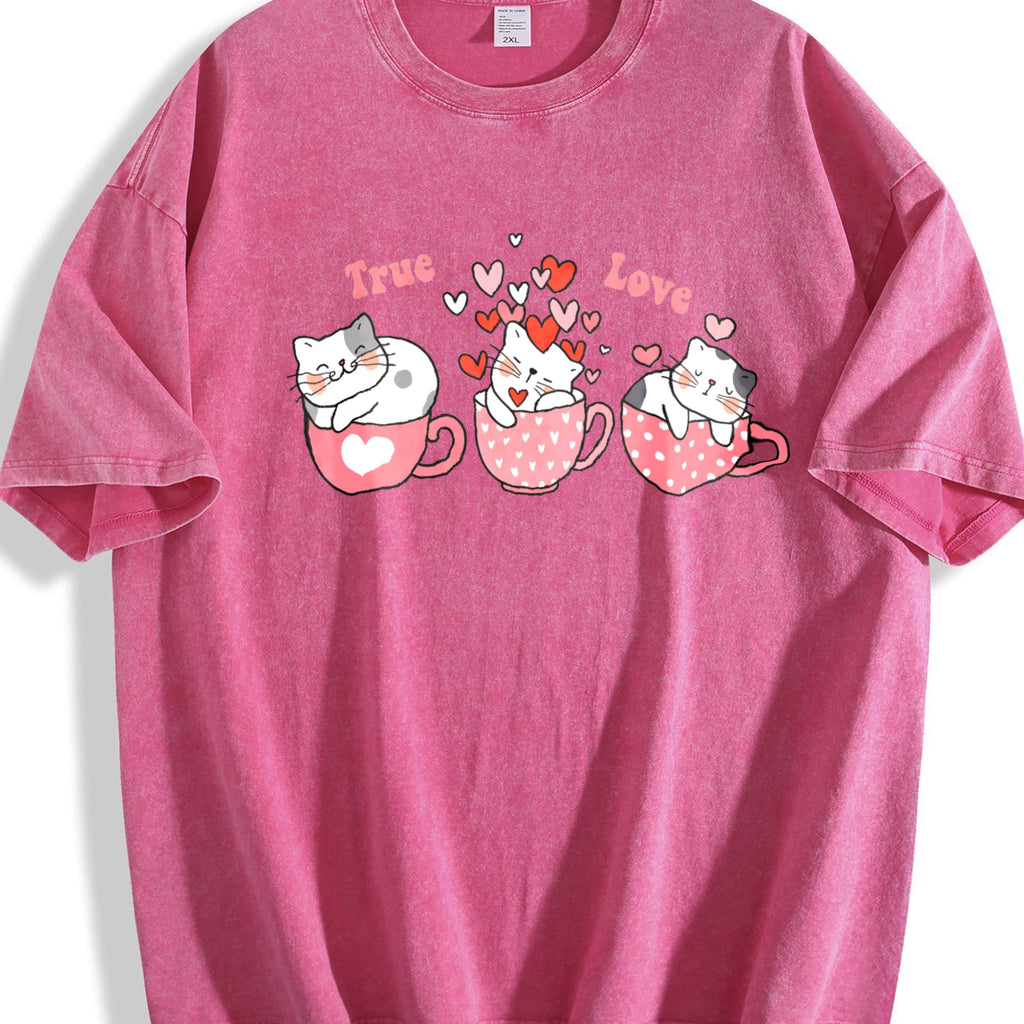 Cat Love True Vintage Washed T-Shirt product image 7