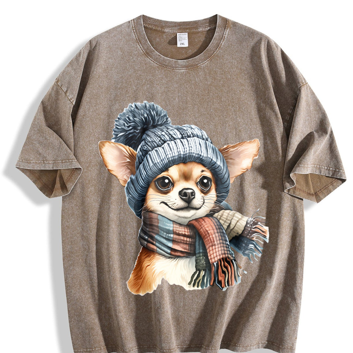Winter A Chihuahua With Vintage Washed T-Shirt product image 3