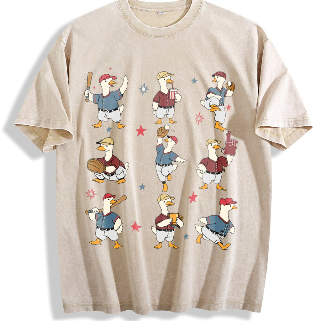 Silly Goose Baseball Vintage Washed T-Shirt product image 1
