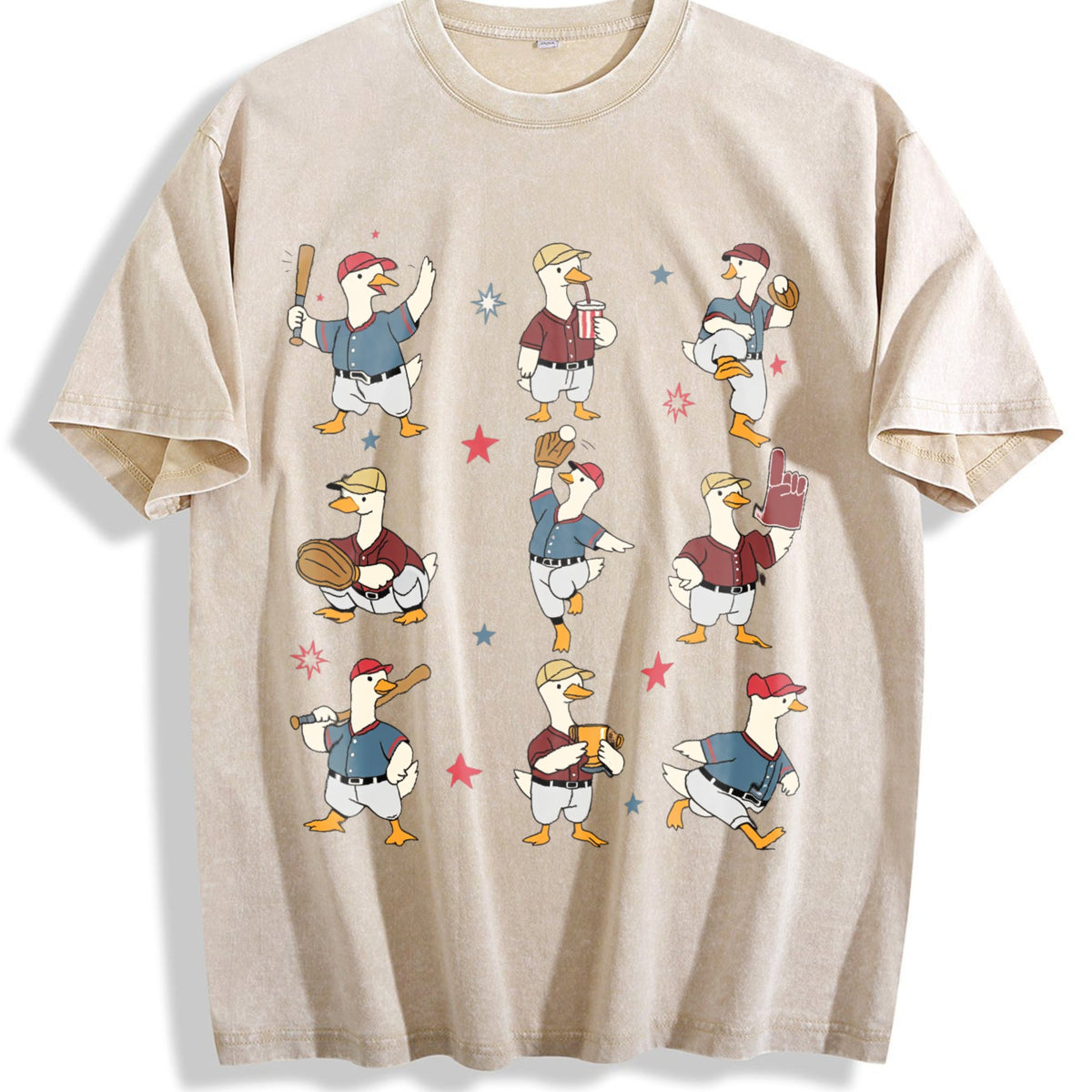 Silly Goose Baseball Vintage Washed T-Shirt product image 1