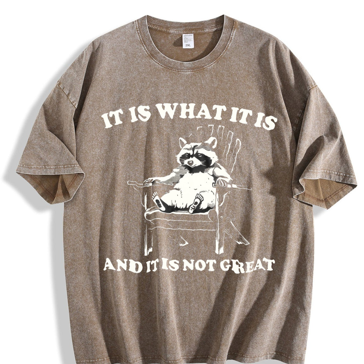 Funny Squirrel Meme Vintage Washed T-Shirt product image 3
