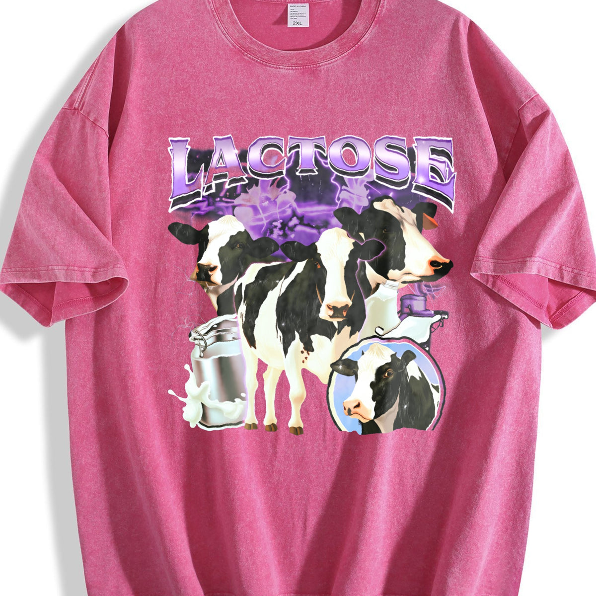 Lactose Tolerant Bootleg Vintage Washed T-Shirt product image 7