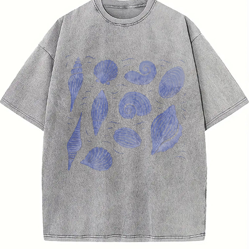 Shells Ocean 90s Vintage Washed T-Shirt product image 5