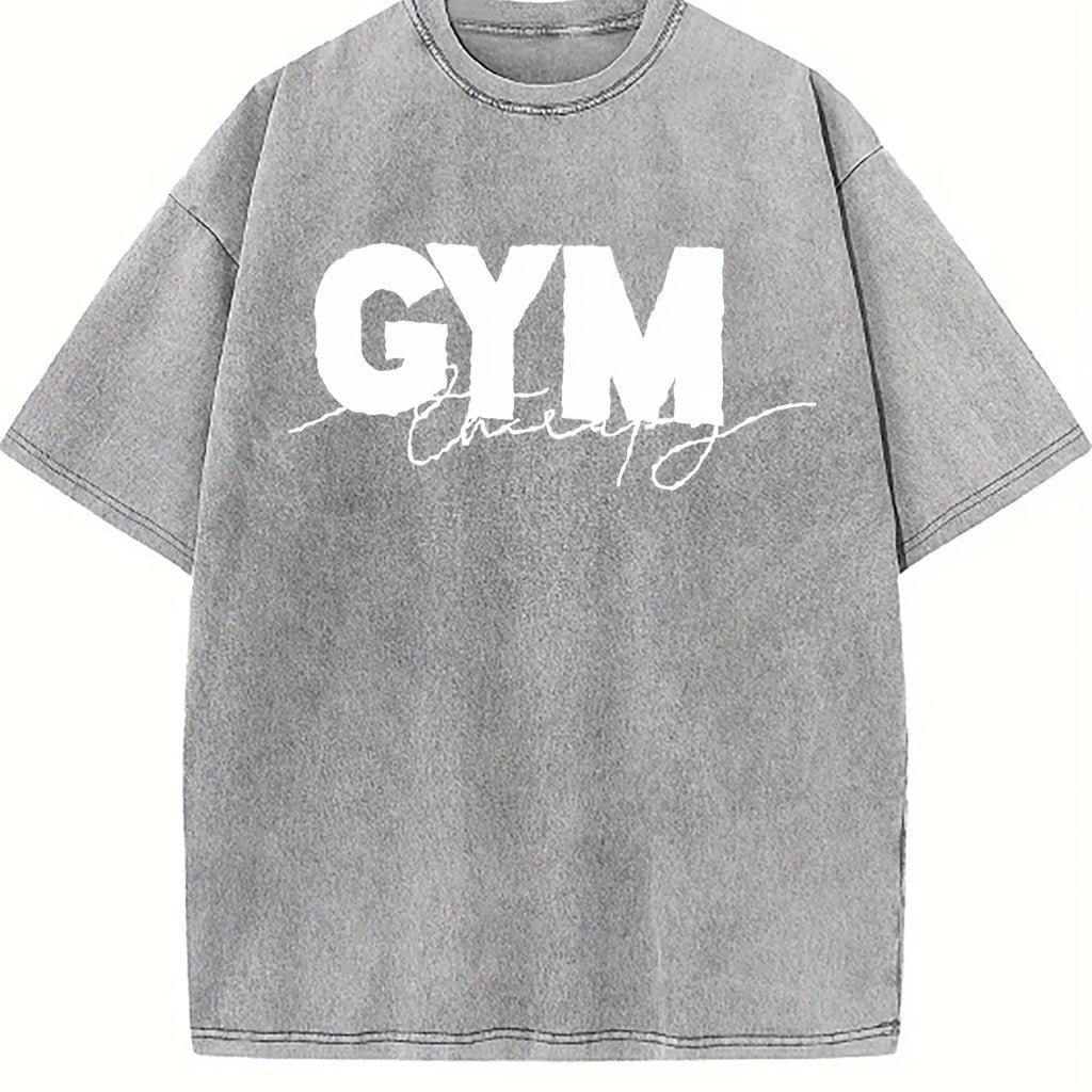 Gym Intention Script Vintage Washed T-Shirt product image 4