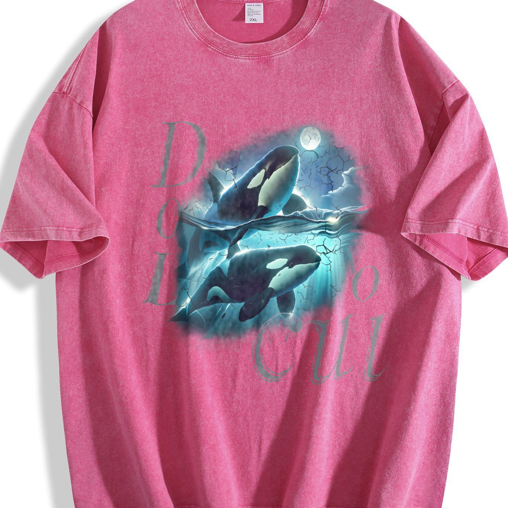 Two Orca Moon Vintage Washed T-Shirt product image 7