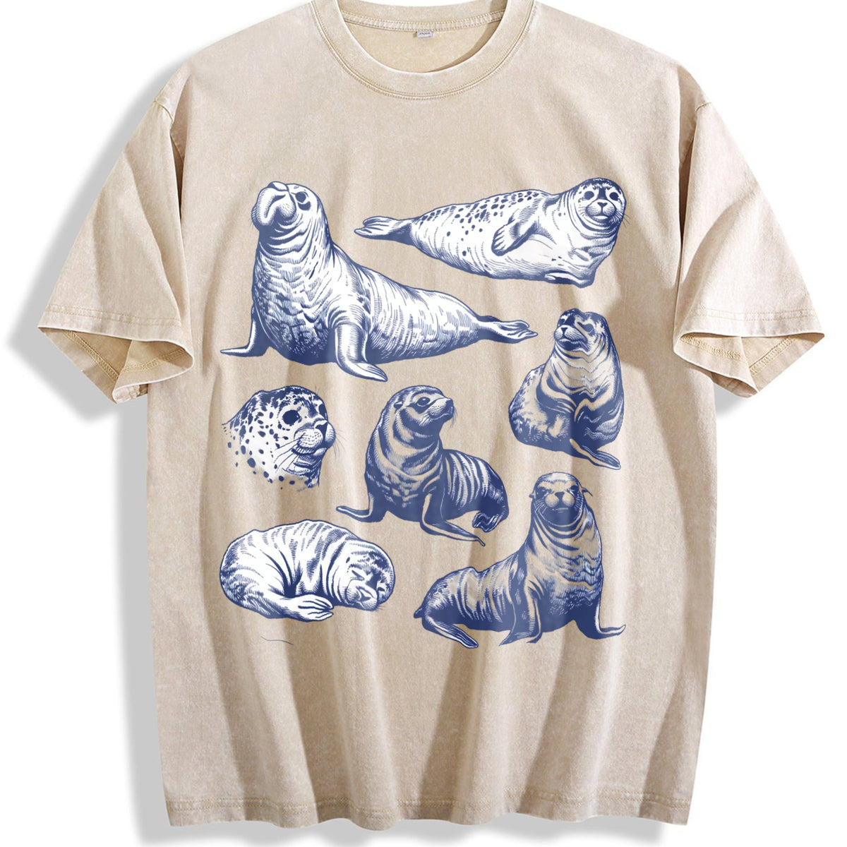 Seal 90s Tattoo Vintage Washed T-Shirt product image 1