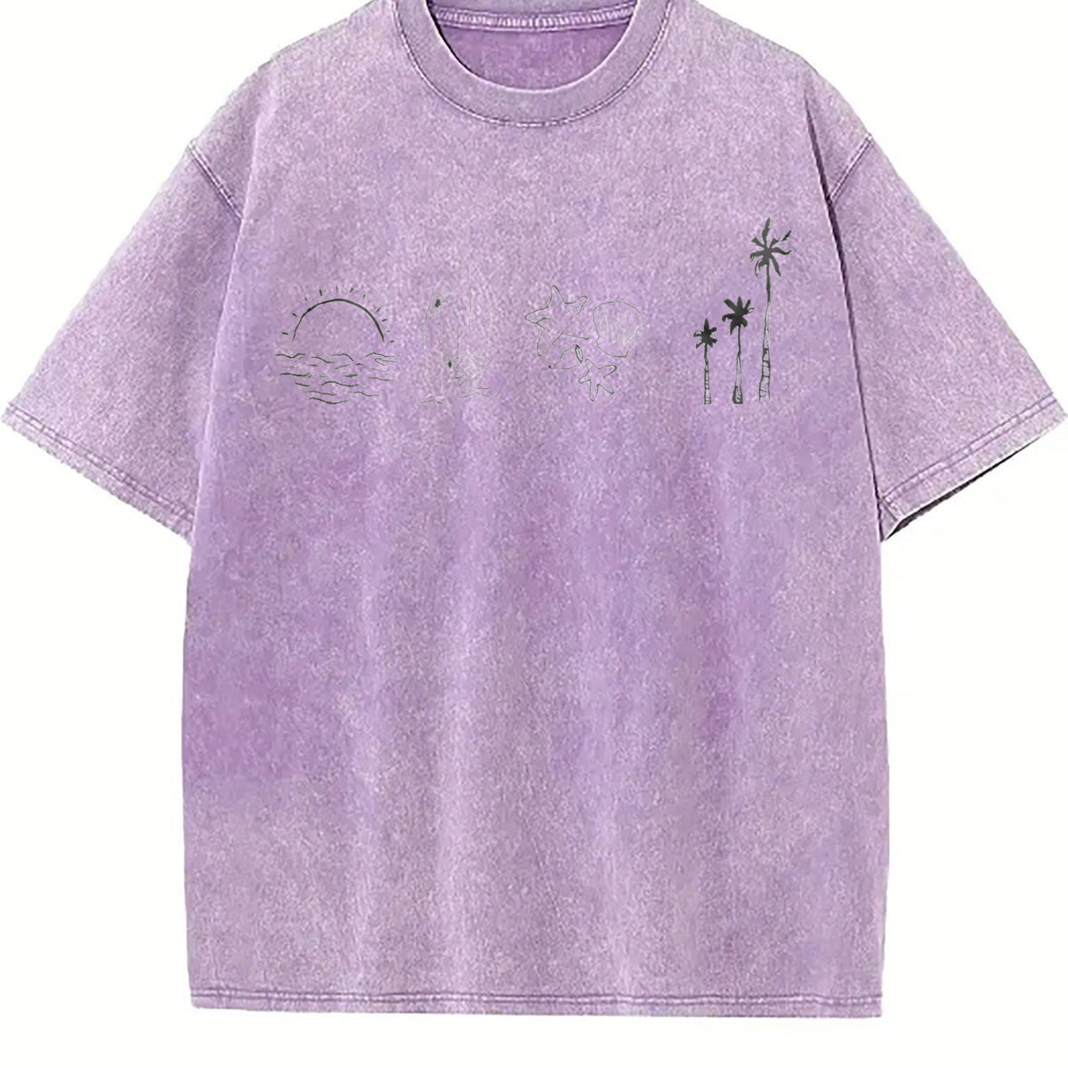 Surfer Ocean 90s Vintage Washed T-Shirt product image 6