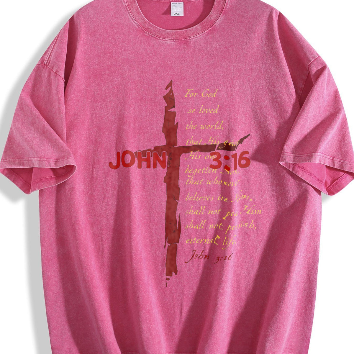 John 3:16 Vintage Washed T-Shirt product image 5