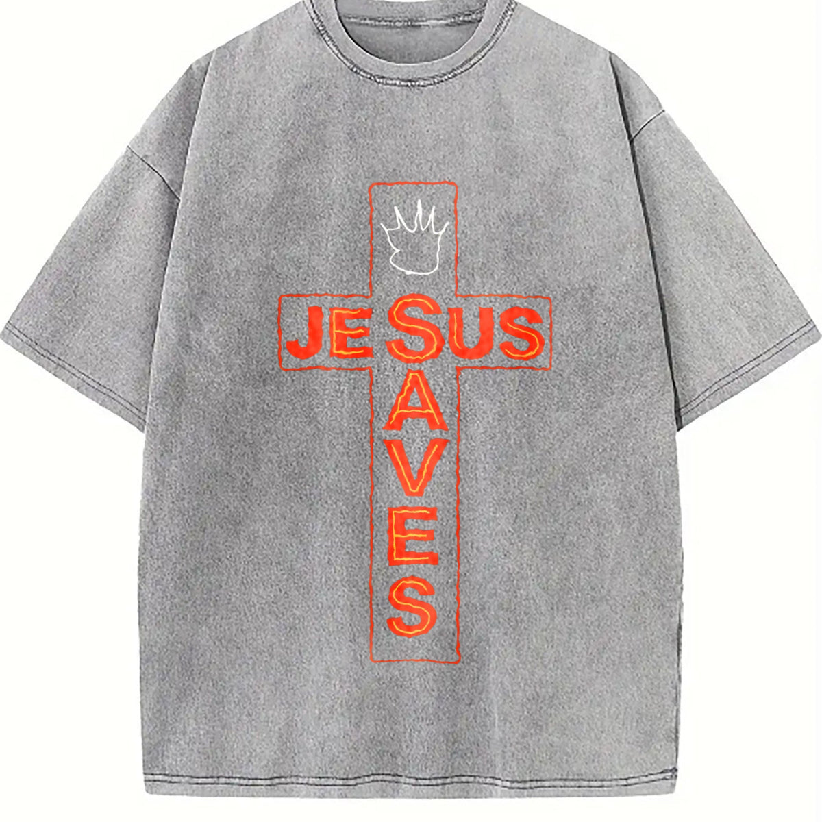 Jesus Saves Vintage Washed T-Shirt product image 4