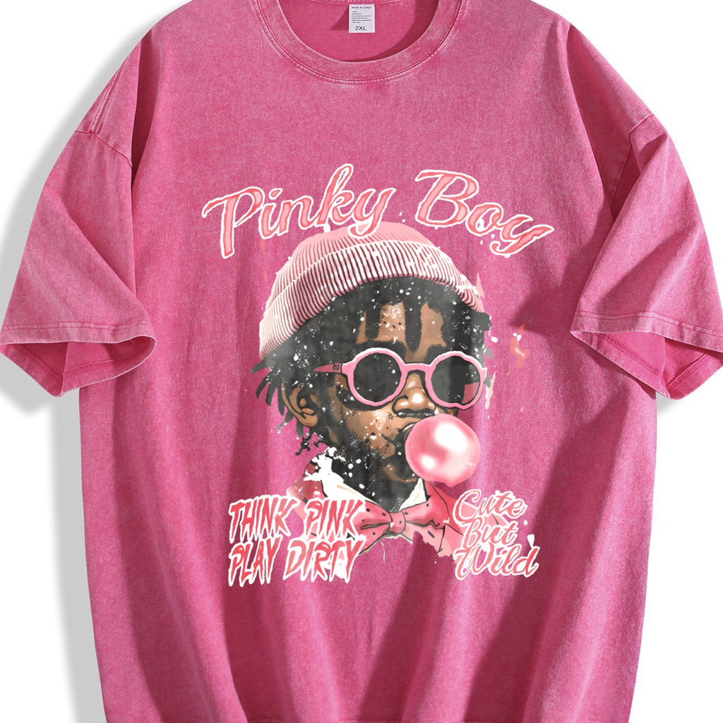 Pink With A Playful Vintage Washed T-Shirt product image 7