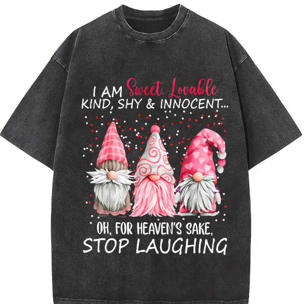 Red With Fun Vintage Washed T-Shirt product image 2