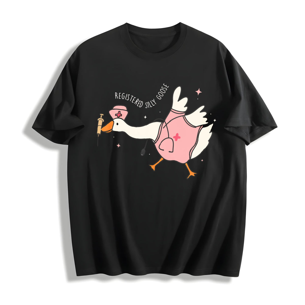 Registered Nurse Silly Goose Cotton T-Shirt product image 1