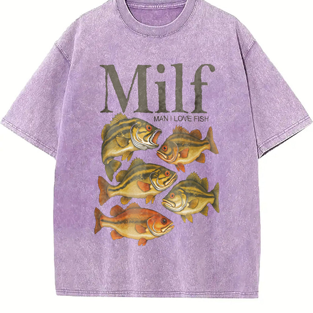 Man I Love Fisht Vintage Washed T-Shirt product image 6