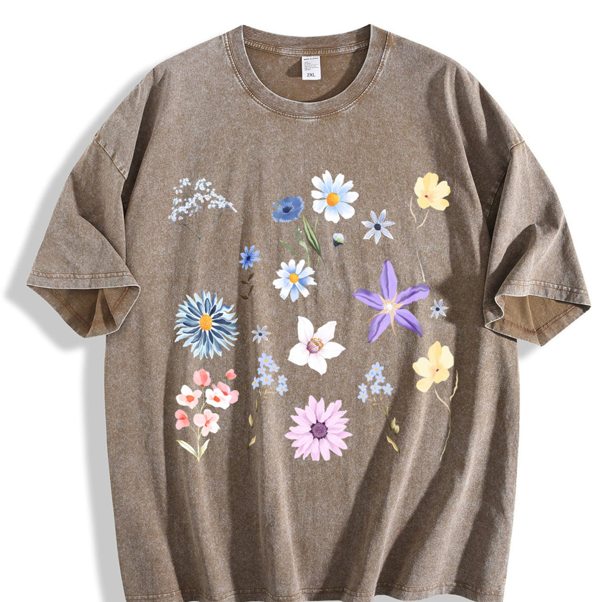 Blooms And Wild Flowers 90s Vintage Washed T-Shirt product image 3