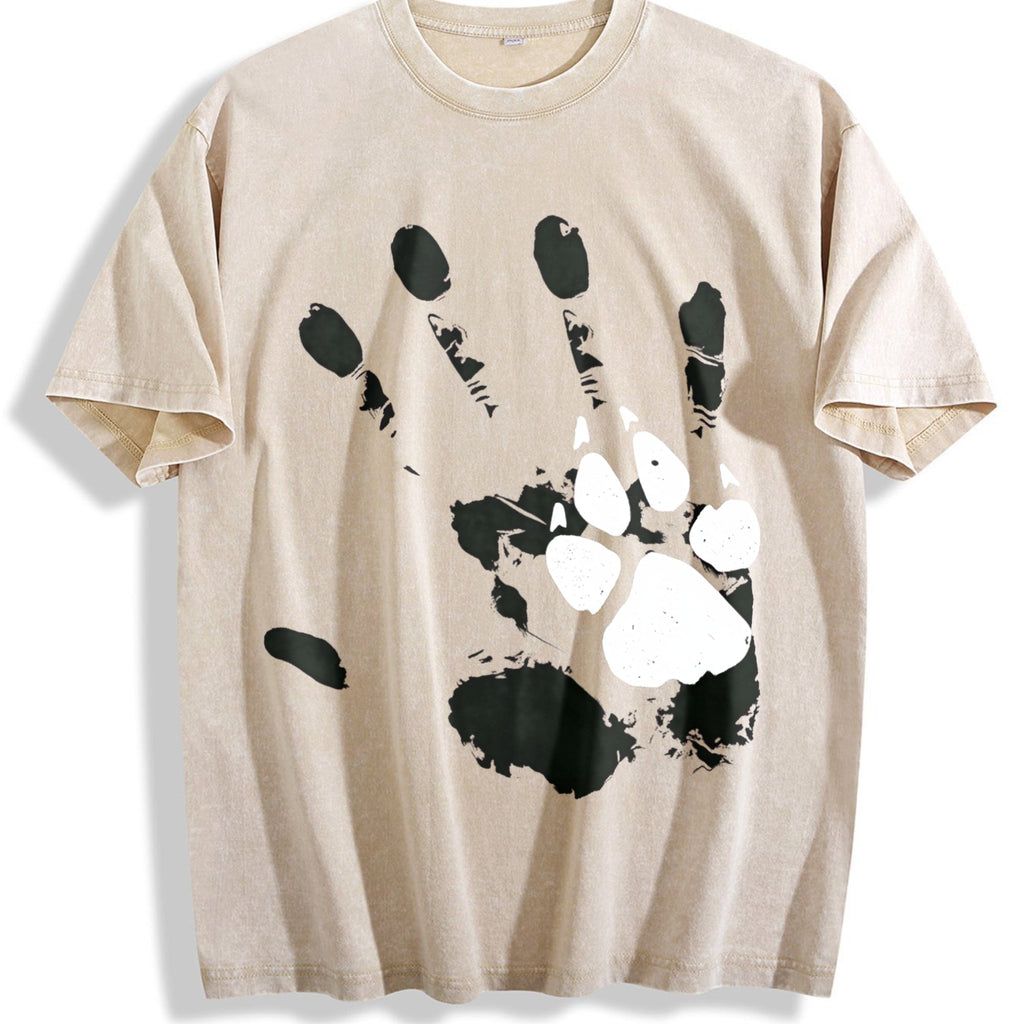 Man And Dog Are Good Friends Vintage Washed T-Shirt product image 1