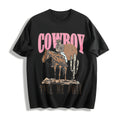 Cowboy & Letter Cotton T-Shirt product image 1
