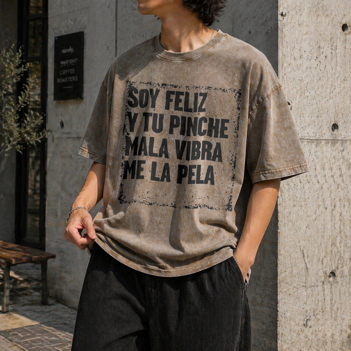 Mexican Themed Humorous Ideas Vintage Washed T-Shirt product image 3