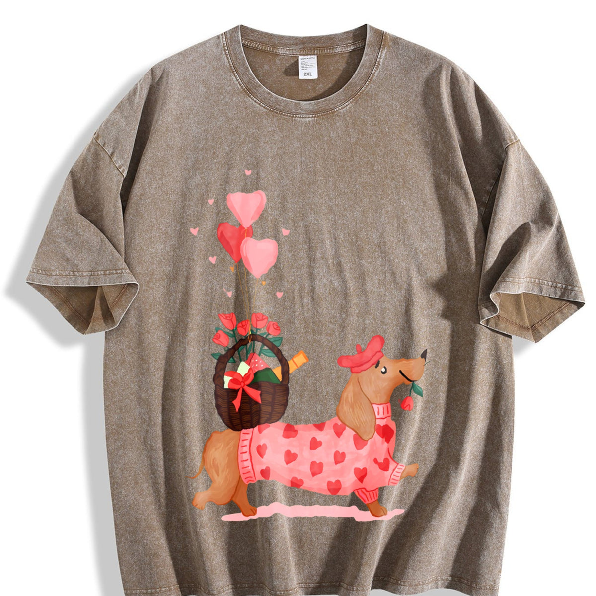 Valentine's Day Vintage Washed T-Shirt product image 3