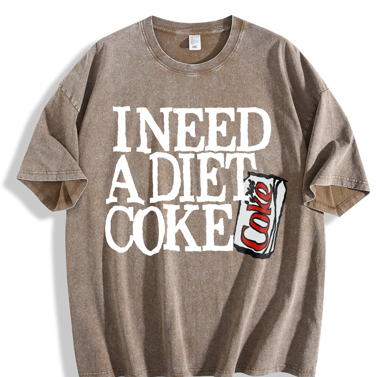 The Words 'i Need A Diet Choke' Vintage Washed T-Shirt product image 3