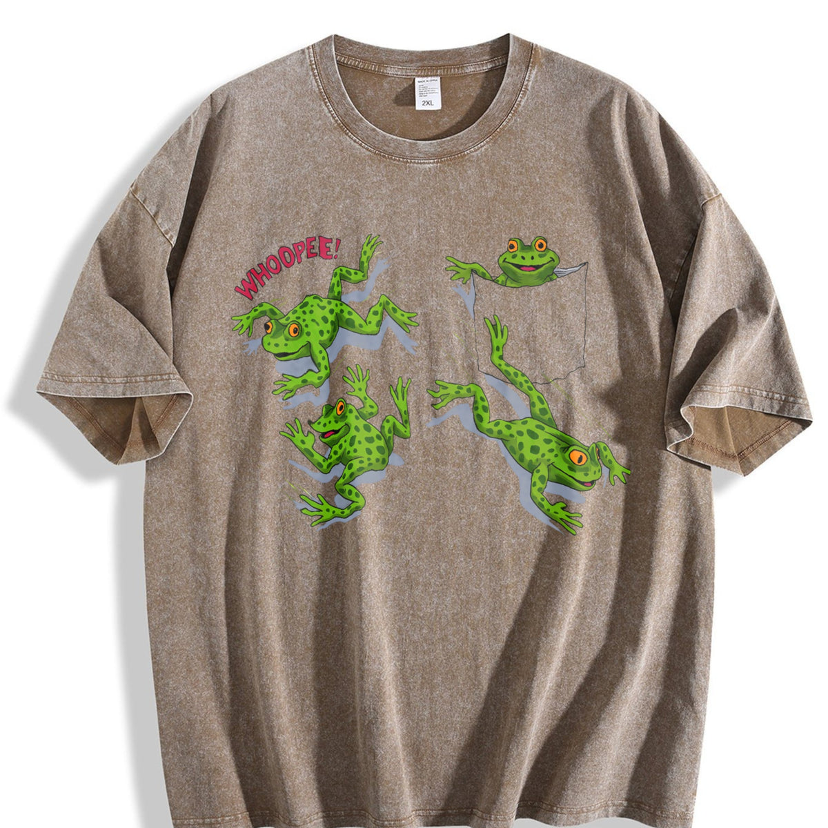 Frogs Chaos 90s Vintage Washed T-Shirt product image 3
