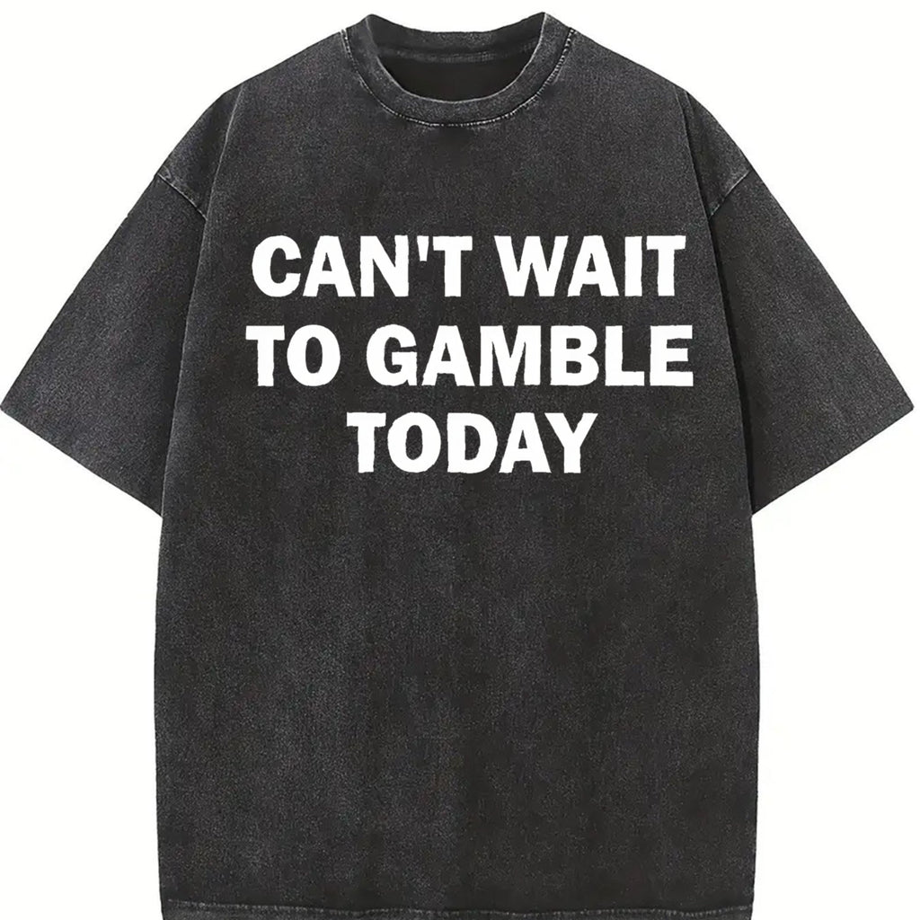 Can't Wait To Gamble Today - Funny Vintage Washed T-Shirt product image 2
