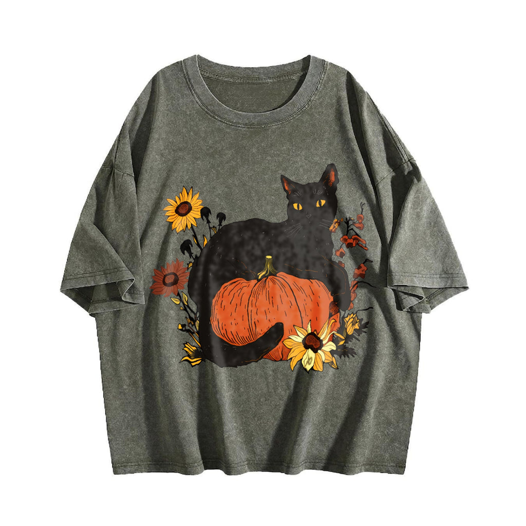 Halloween Holiday Summer Animal Cat Floral Pumpkin Vintage product image 4