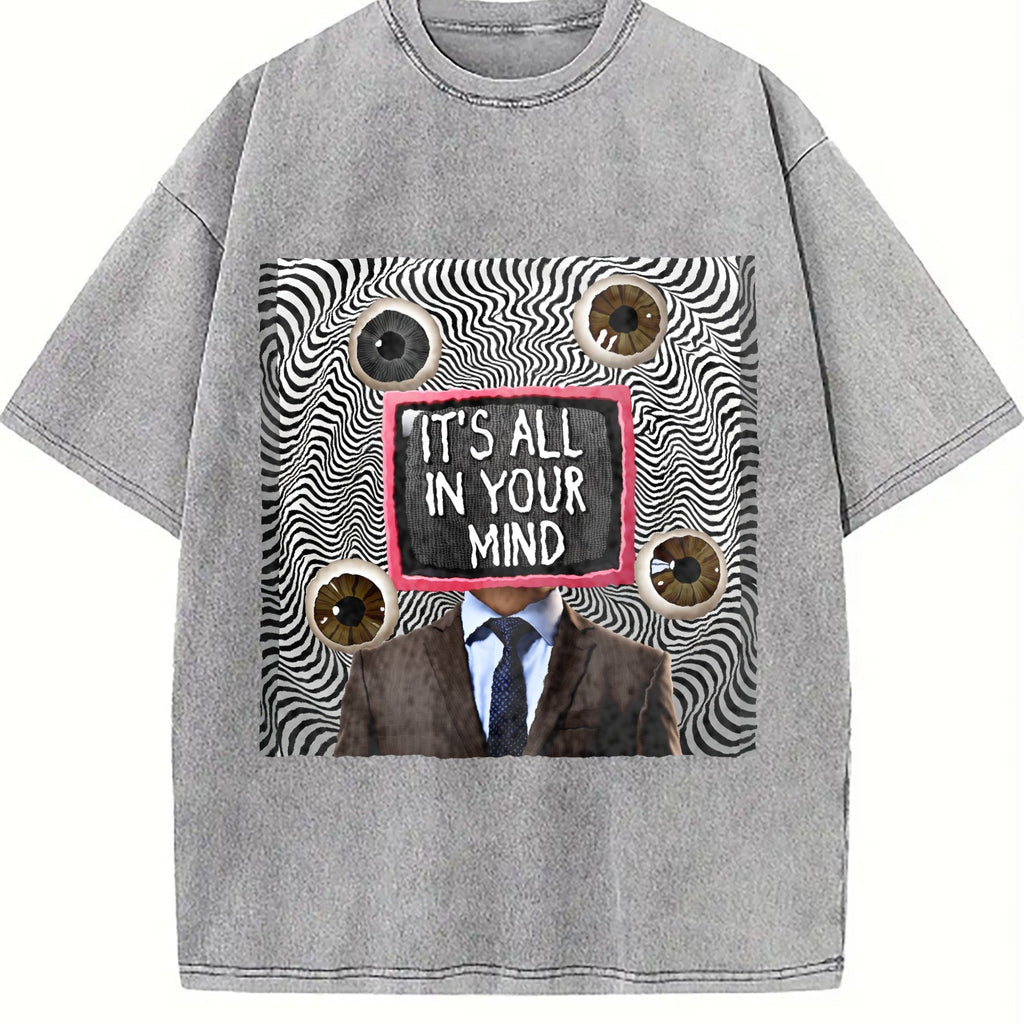 It's All in Your Mind Surreal TV Vintage Washed T-Shirt product image 4