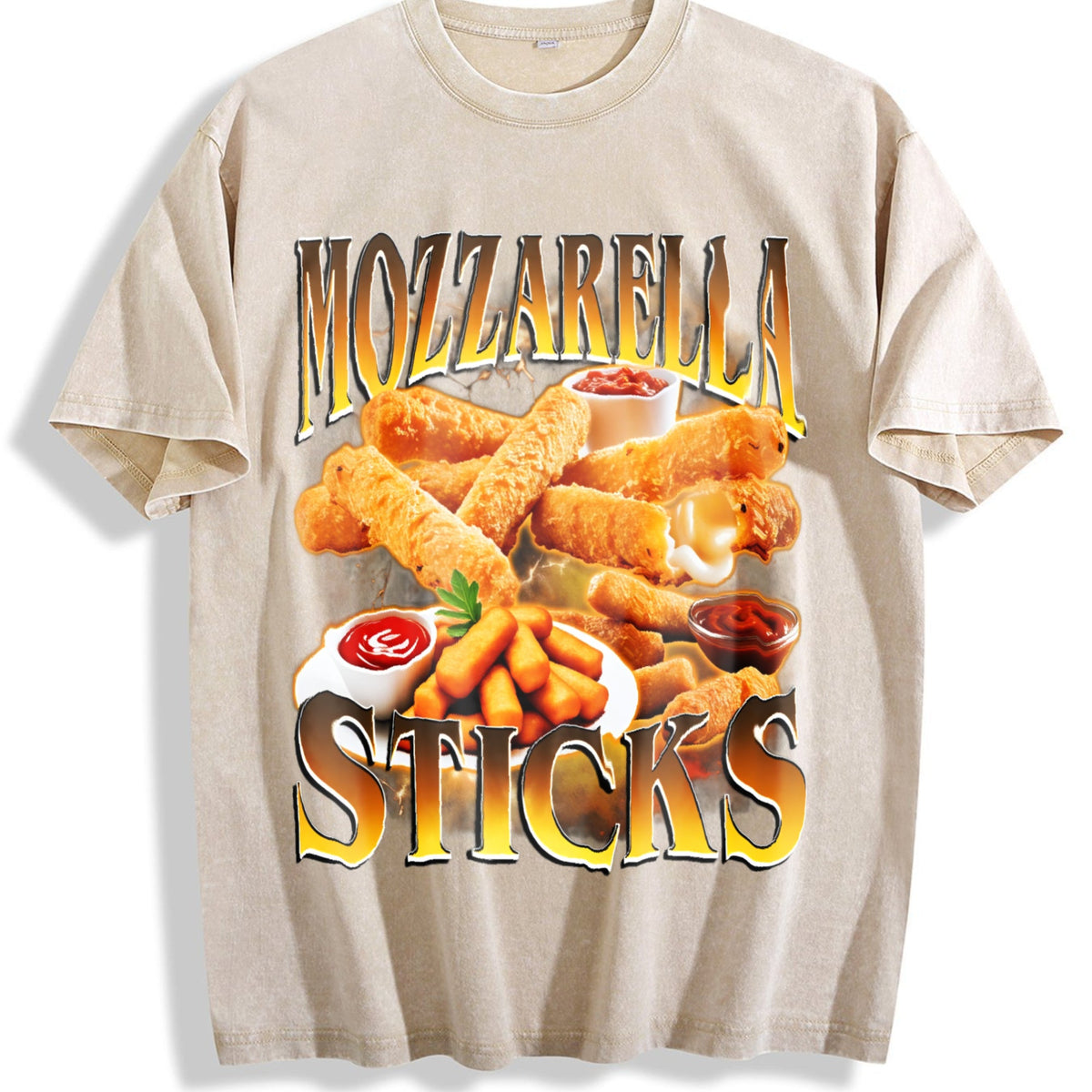 Mozzarella Sticks Vintage Washed T-Shirt product image 1