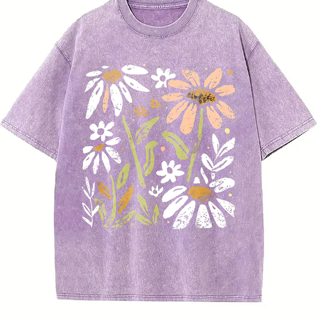Floral With Vintage Washed T-Shirt product image 6