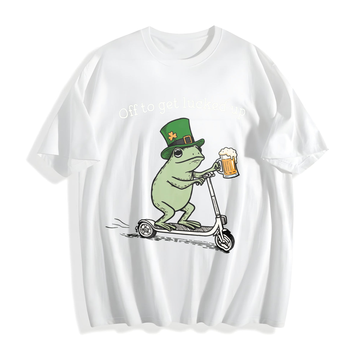 St Patricks Day Funny Frog Off To Get Lucked Up Lucky product image 2