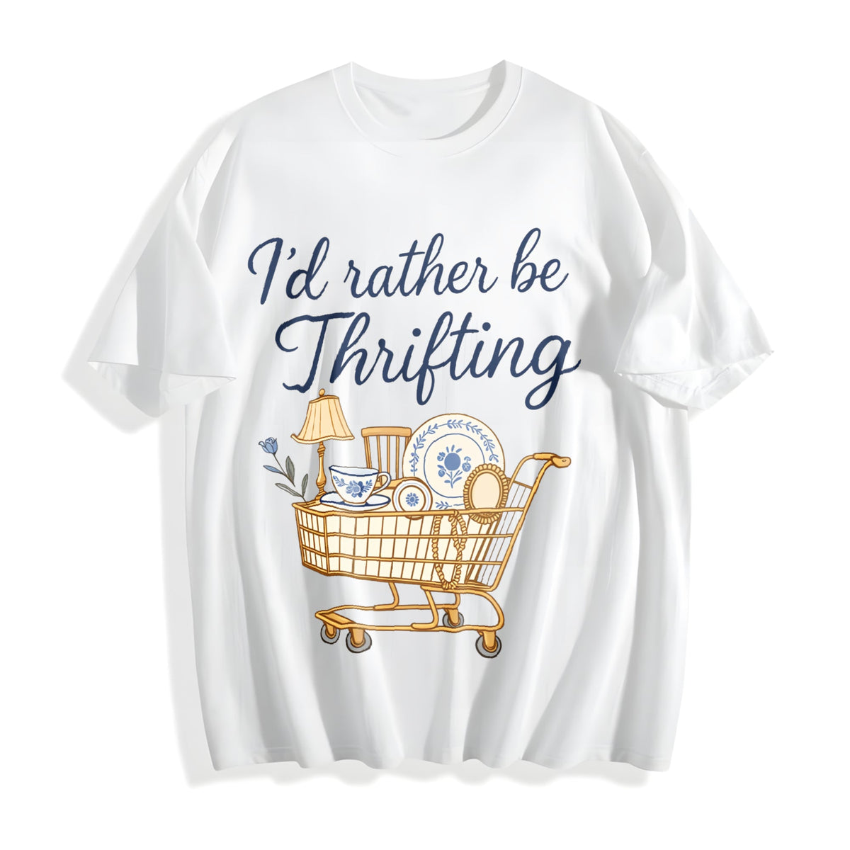 I'd Rather Be Thrifting Cotton T-Shirt product image 2