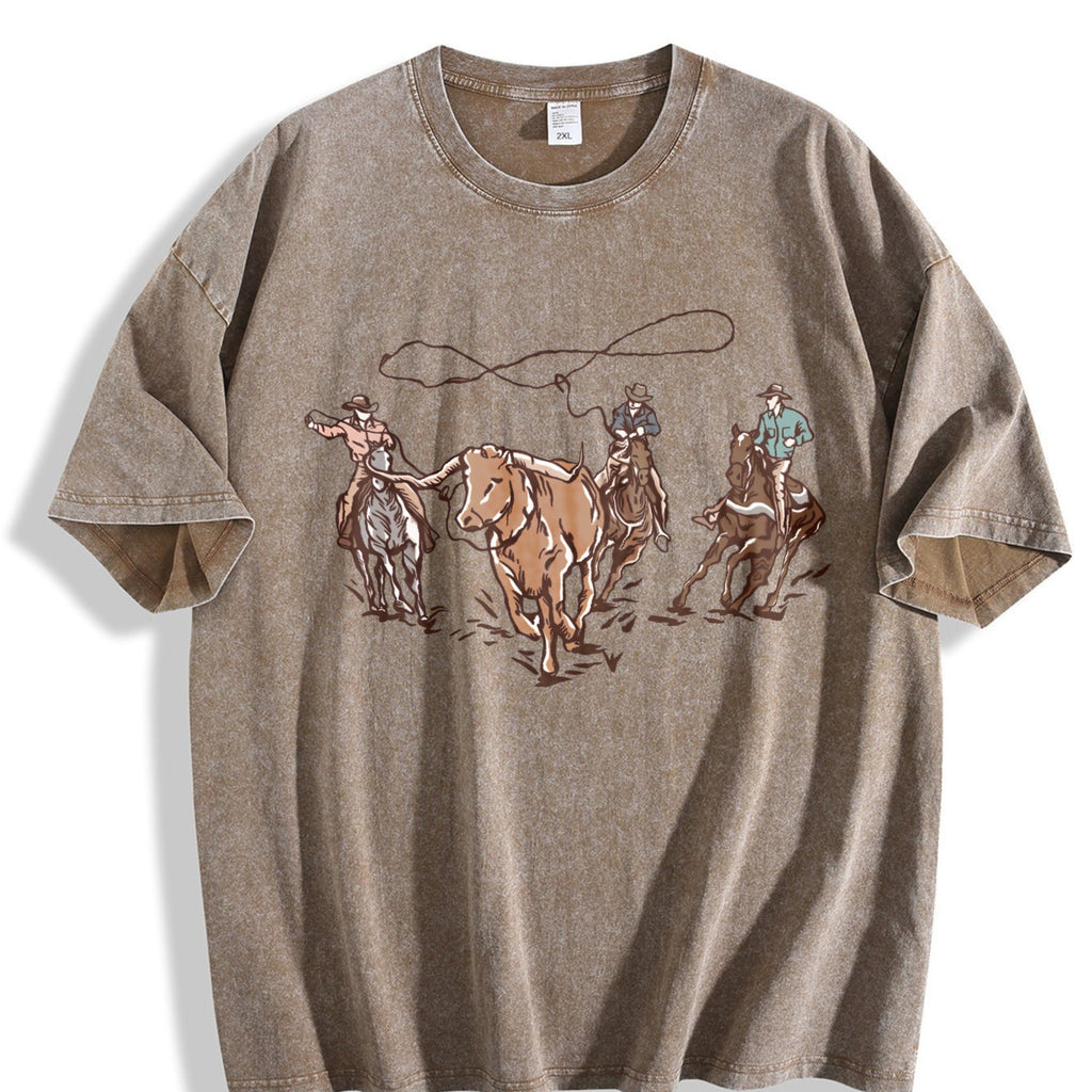 Western Cowboy Vintage Washed T-Shirt product image 3
