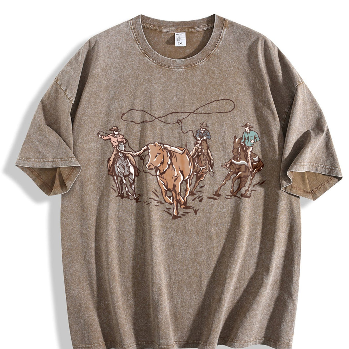 Western Cowboy Vintage Washed T-Shirt product image 3