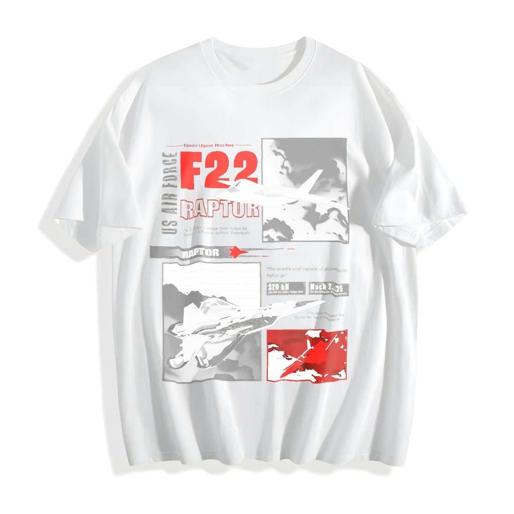 F-22 Raptor Military Funny Good Cotton T-Shirt product image 2