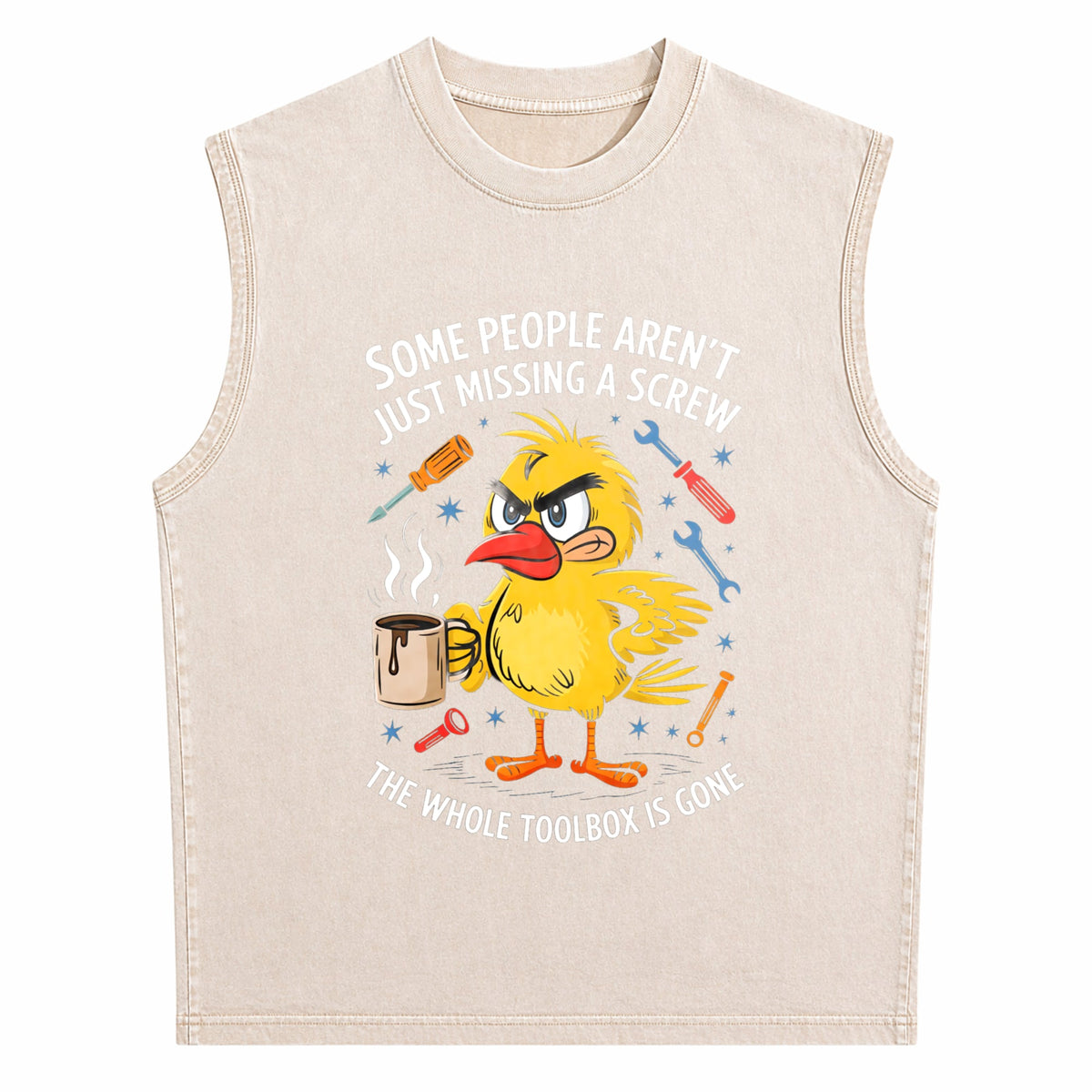 Some People Aren't Just Missing A Screw Men's Washed Tank Top