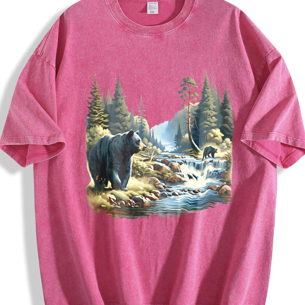 Black Bears 90s Vintage Washed T-Shirt product image 7