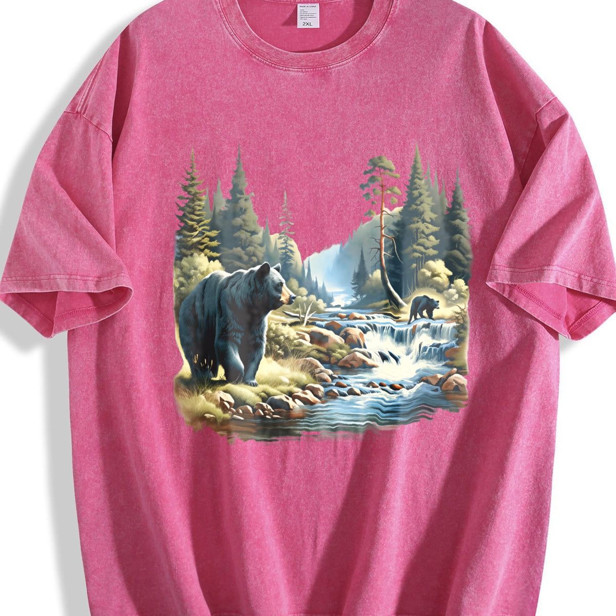 Black Bears 90s Vintage Washed T-Shirt product image 7