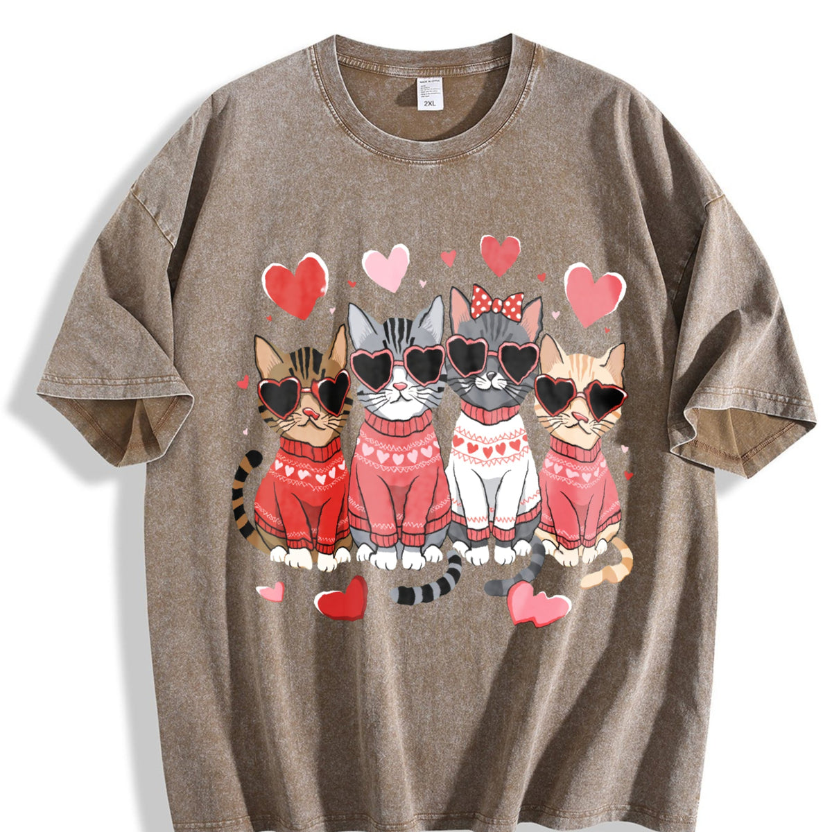Valentine's Day : Winter A Cat With Heart-shaped Vintage product image 3