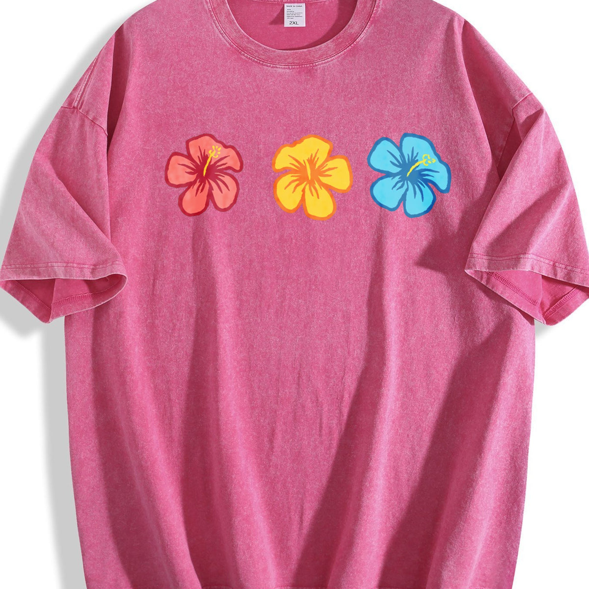 Hibiscus Summer Vintage Washed T-Shirt product image 7