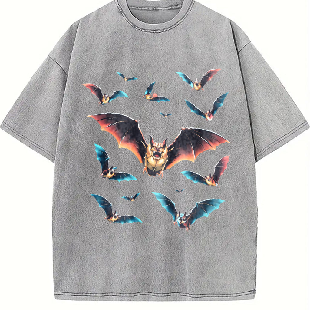 Bats Y2K Vintage Washed T-Shirt product image 5