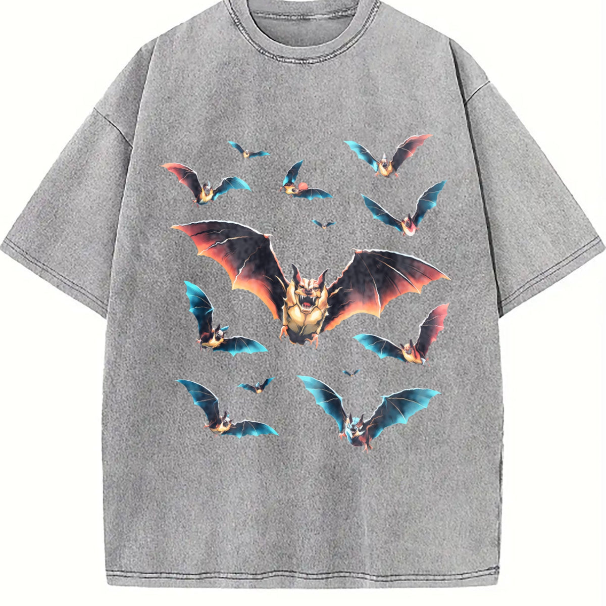 Bats Y2K Vintage Washed T-Shirt product image 5