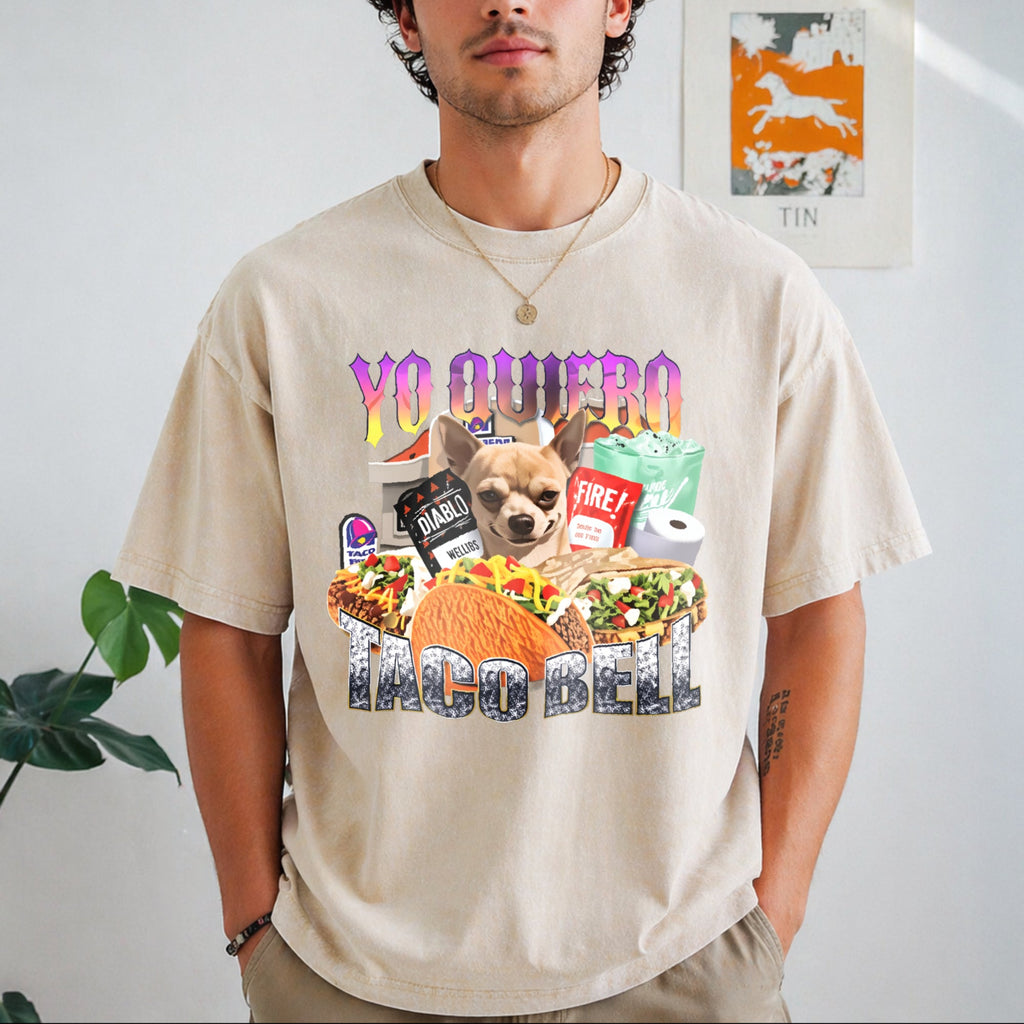 Yo Quiero Taco Bell T-shirt 90s Bootleg Rap - Funny Vintage product image 1