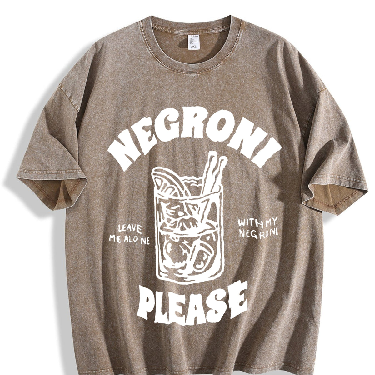 Negroni Please Cocktail Vintage Washed T-Shirt product image 3