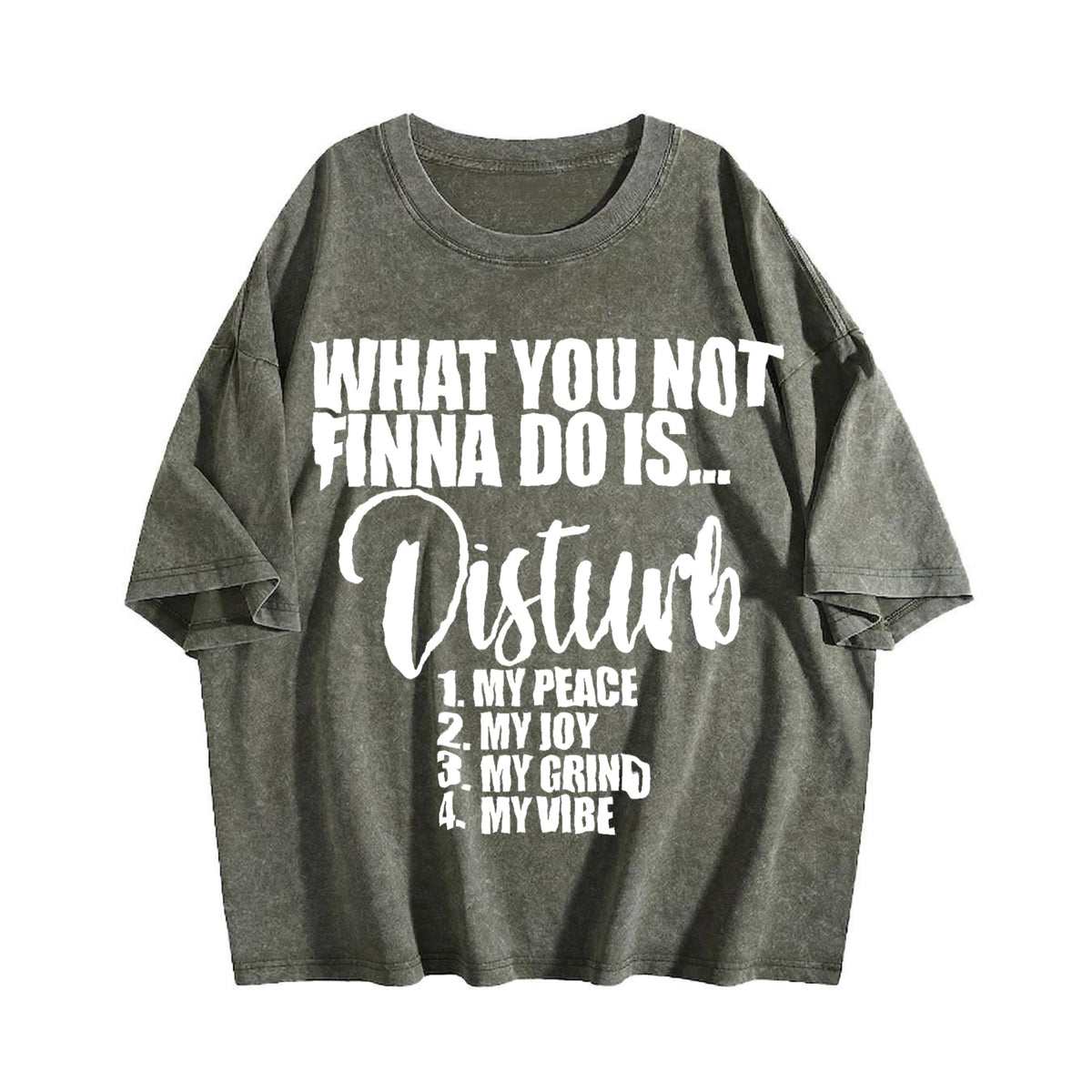 One 100 Percent Front With Bold Statement Vintage Washed product image 4