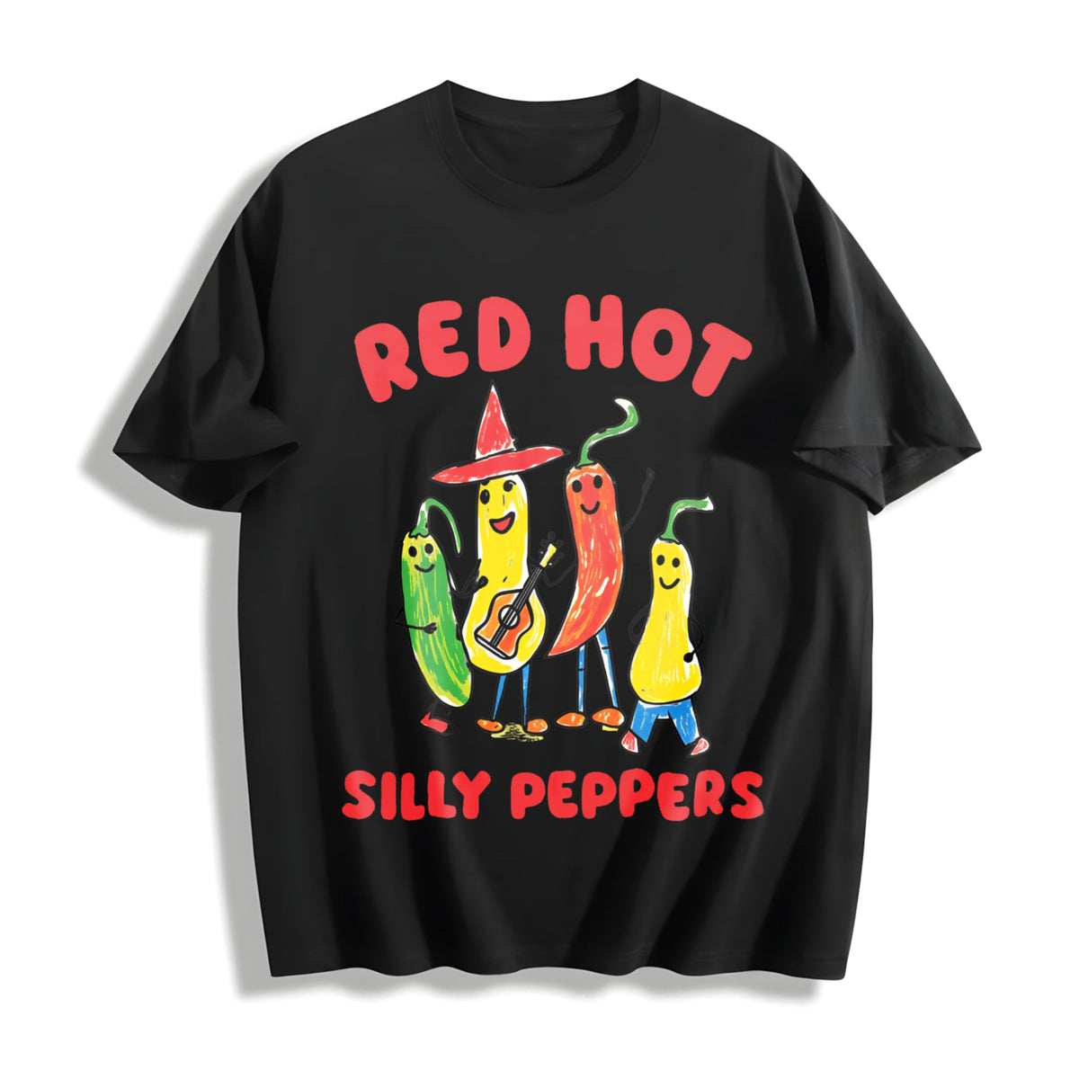 Red Hot Silly Peppers Cotton T-Shirt product image 1