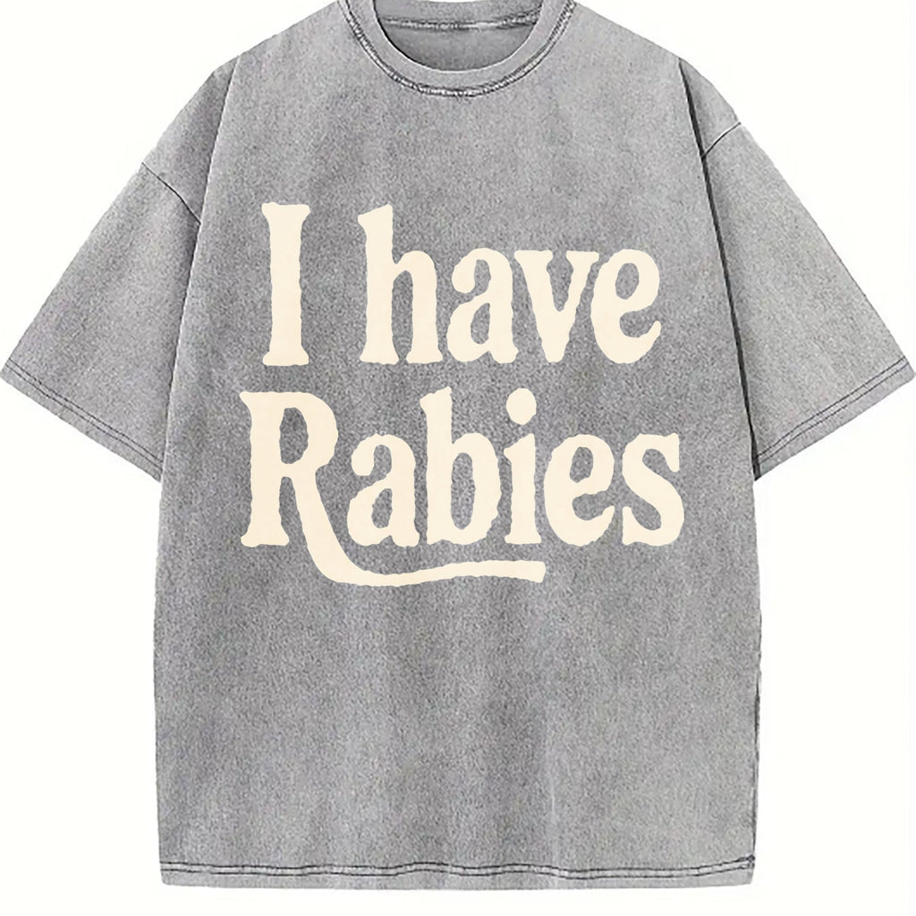 Rabies Theme Vintage Washed T-Shirt product image 4